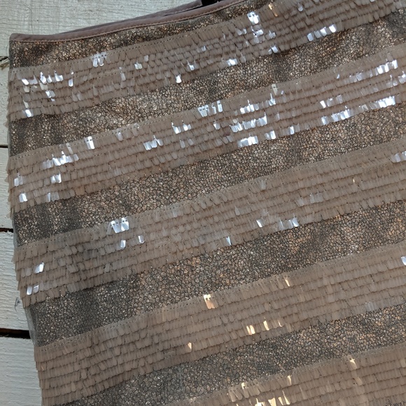 Mink Pink Rose Gold Sequin Skirt (size XS) - Picture 3 of 4